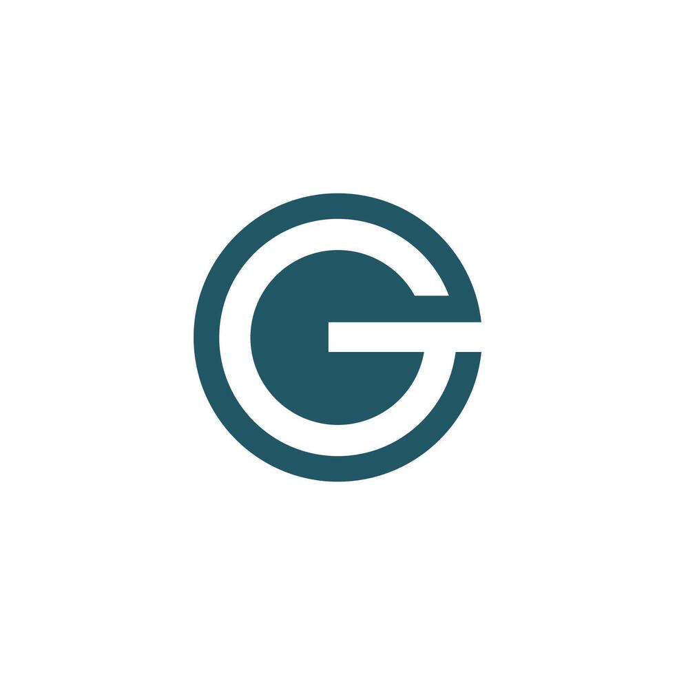 eerste brief g logo vector ontwerp