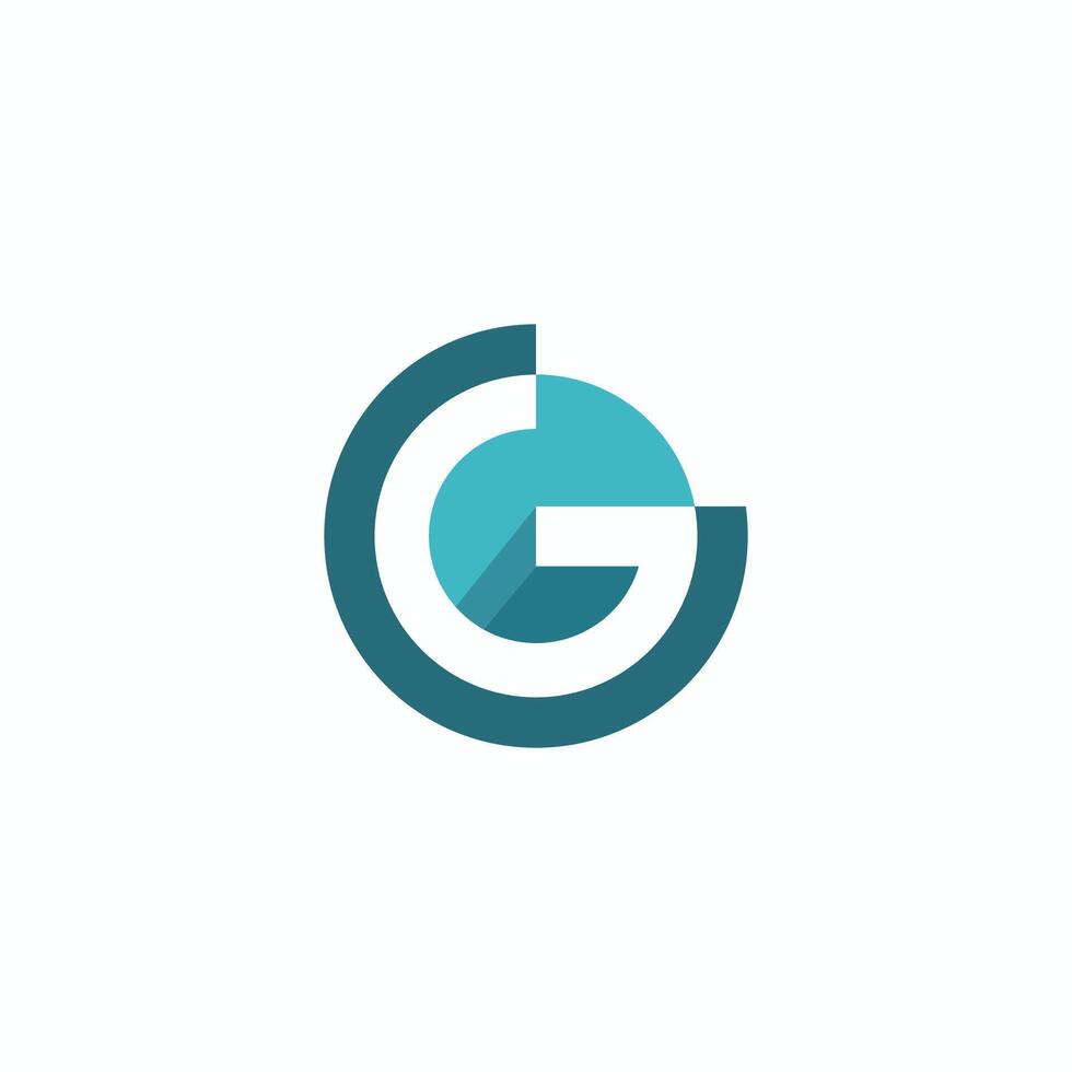 eerste brief g logo vector ontwerp