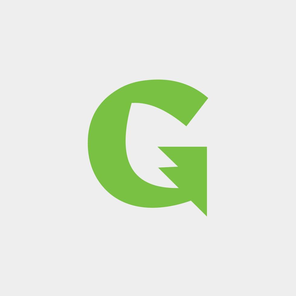 eerste brief g logo vector ontwerp