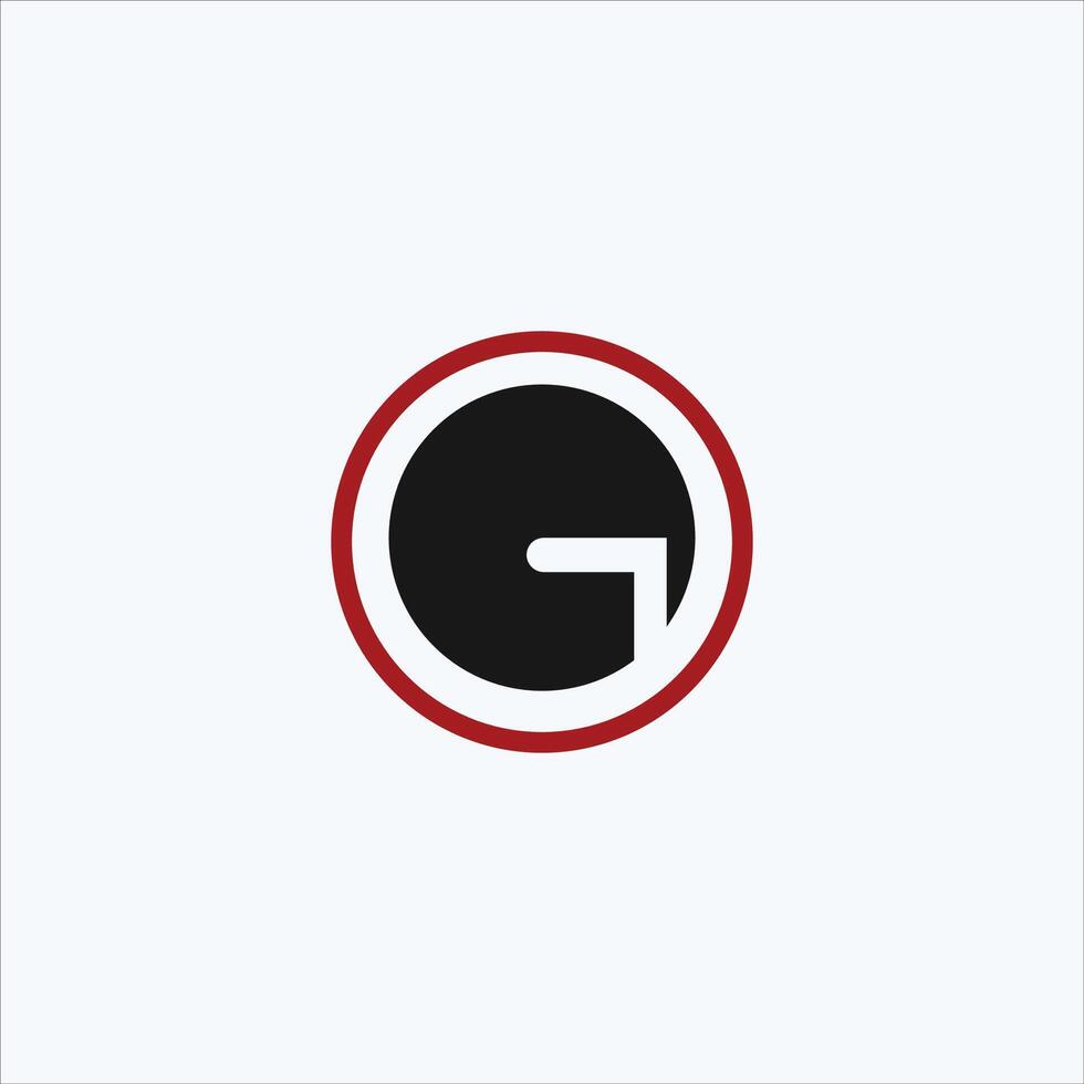 eerste brief g logo vector ontwerp