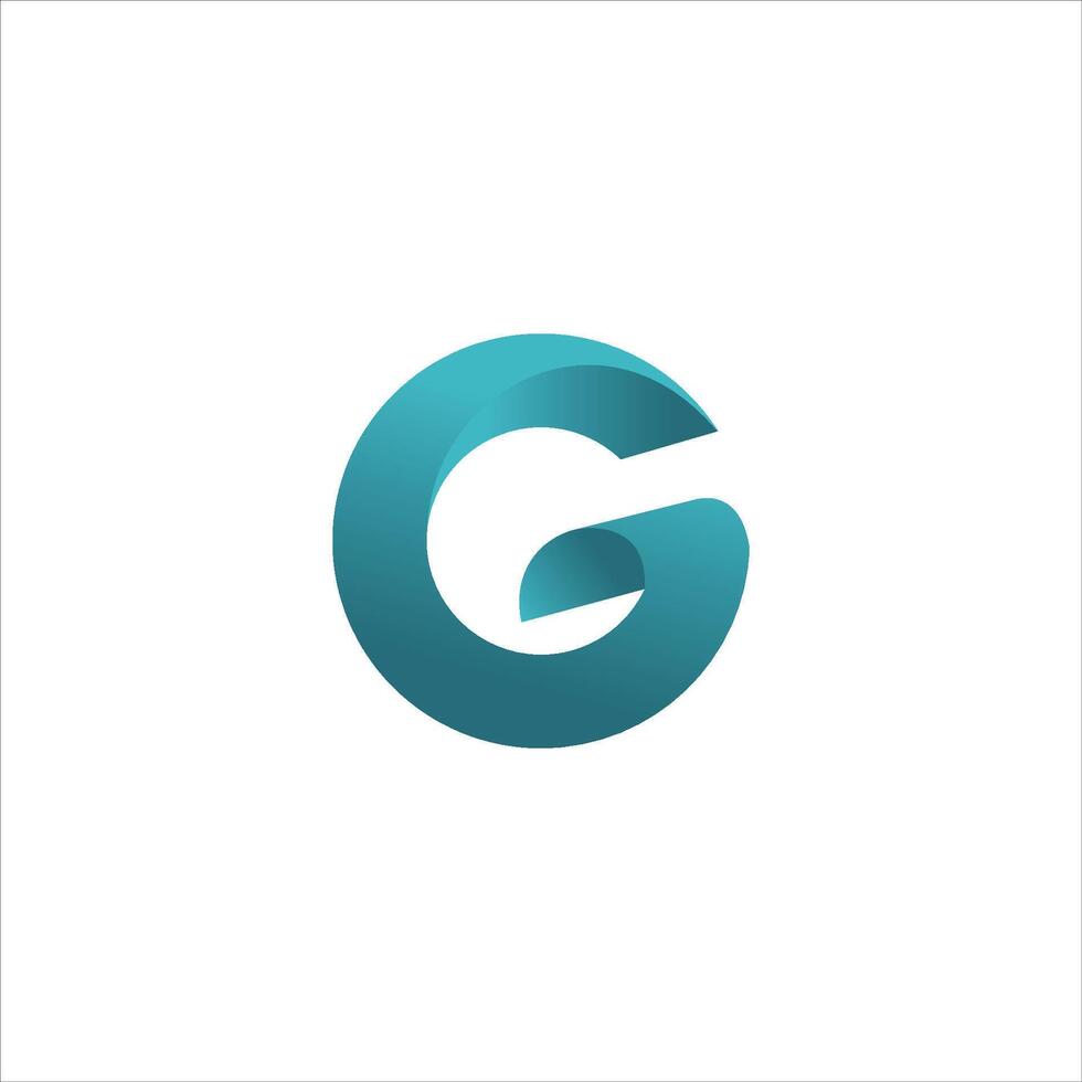 eerste brief g logo vector ontwerp