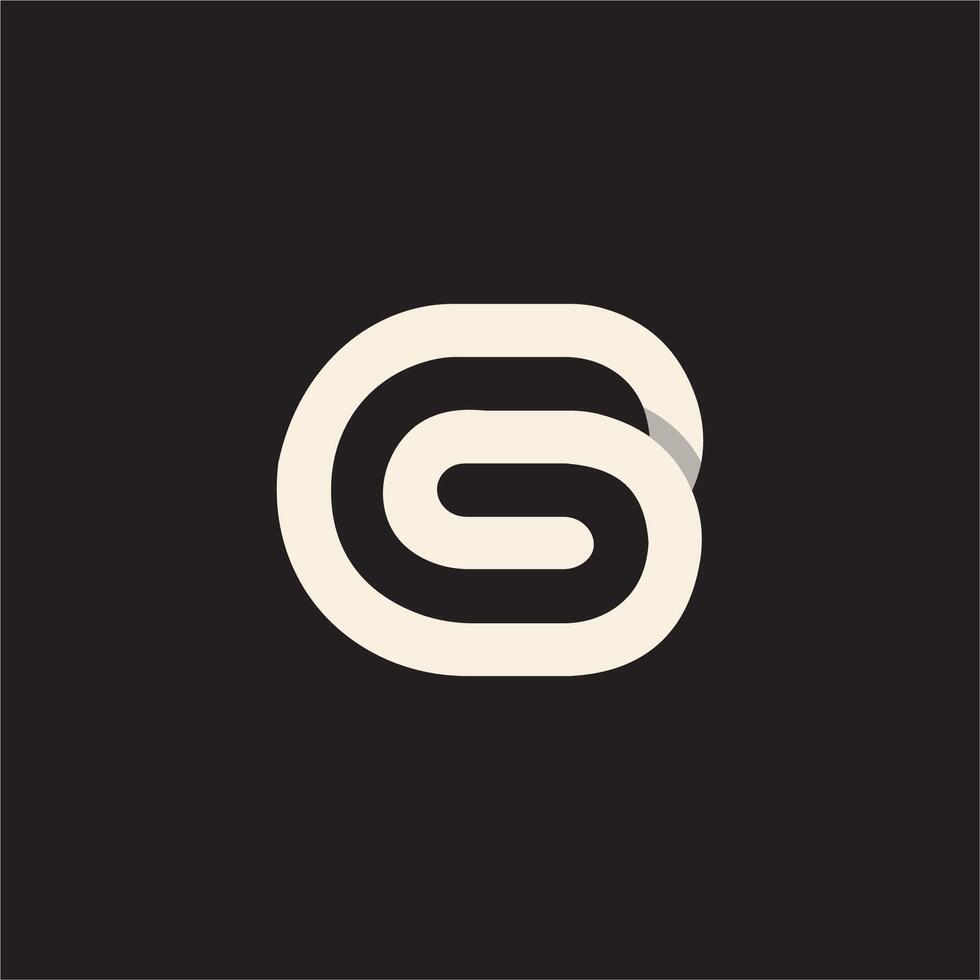 eerste brief g logo vector ontwerp