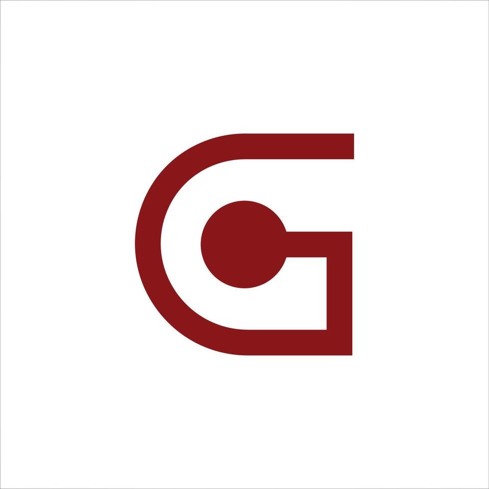 eerste brief g logo vector ontwerp