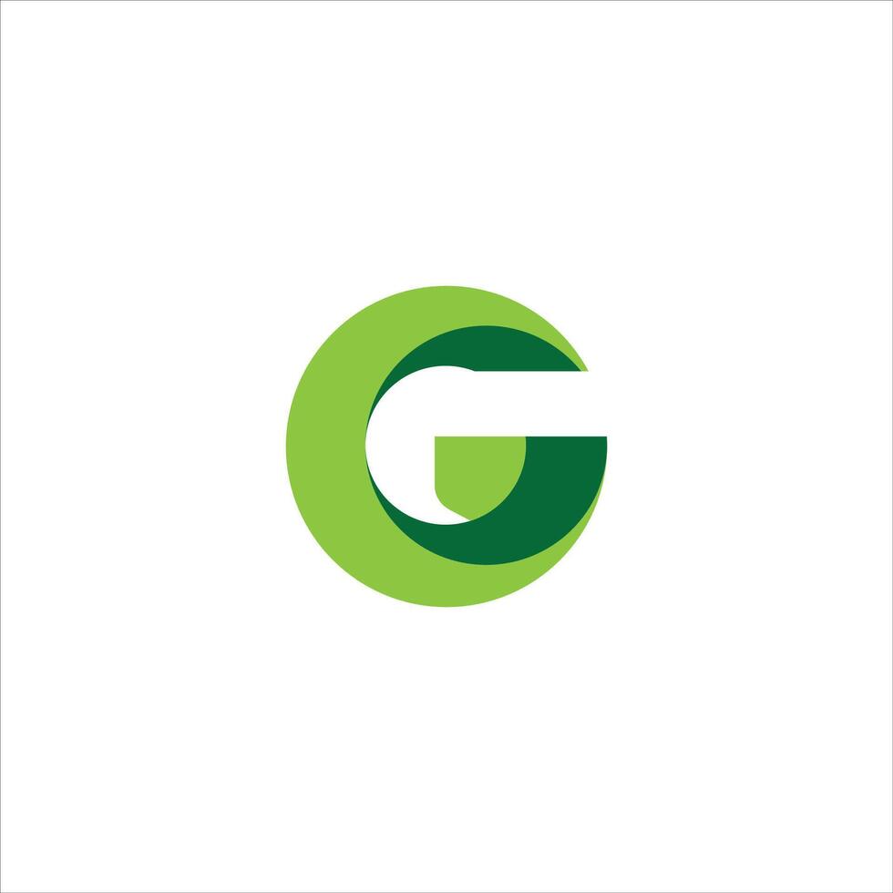 eerste brief g logo vector ontwerp