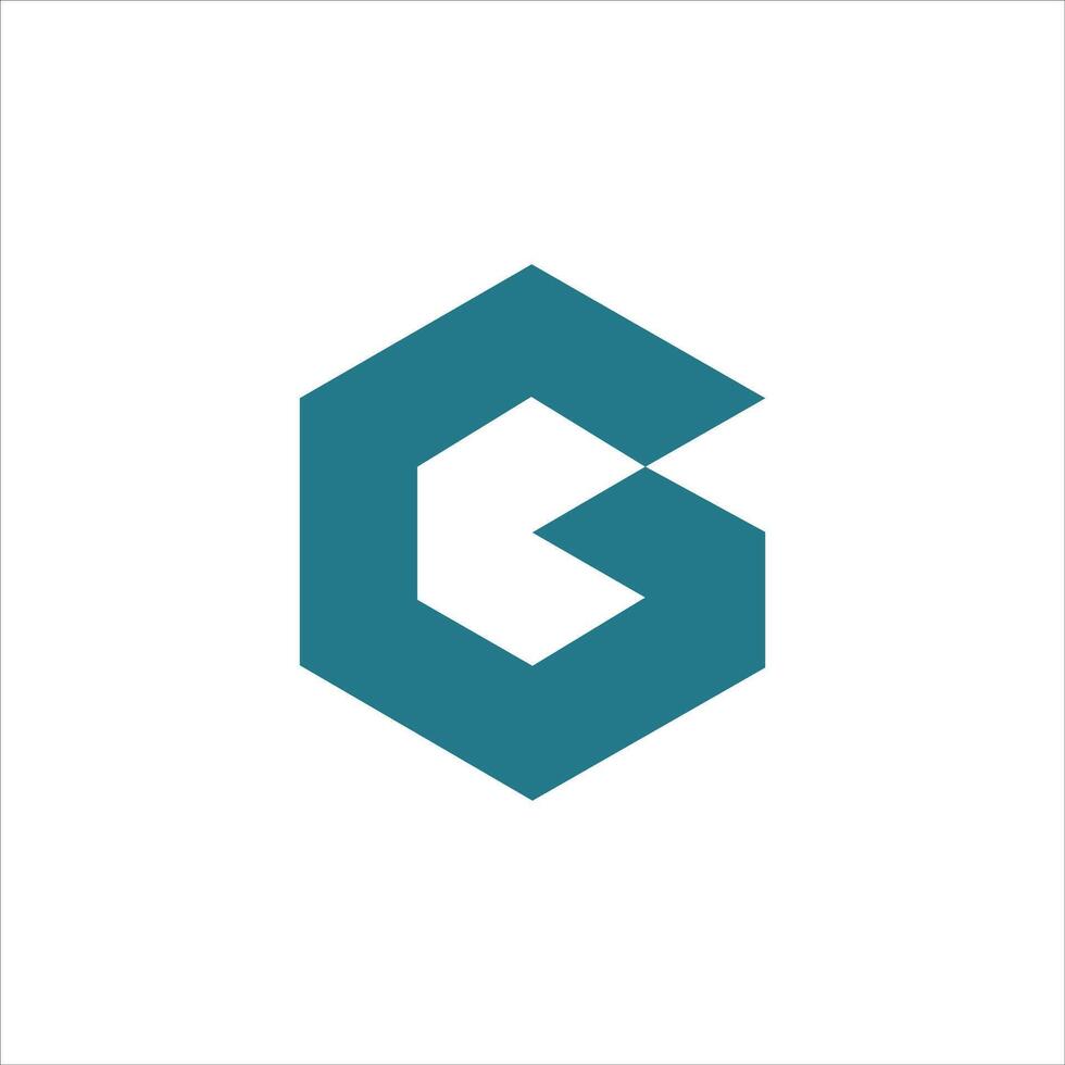 eerste brief g logo vector ontwerp