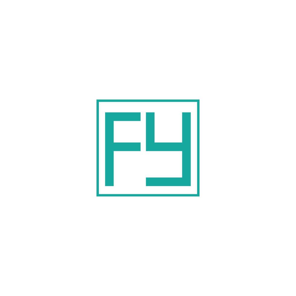 eerste brief fy logo of yf logo vector ontwerp sjabloon