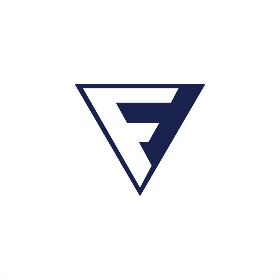 eerste brief fv logo of vf logo vector ontwerp sjabloon