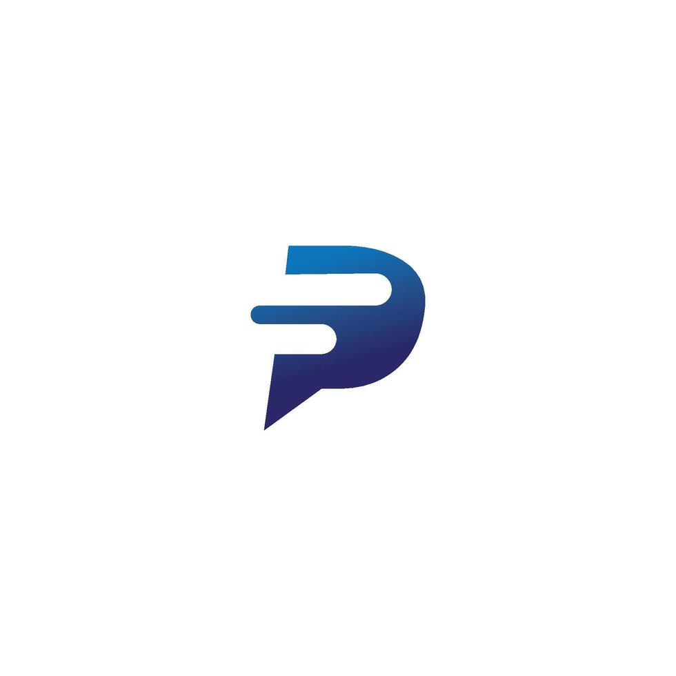 eerste brief fp logo of pf logo vector ontwerp Sjablonen