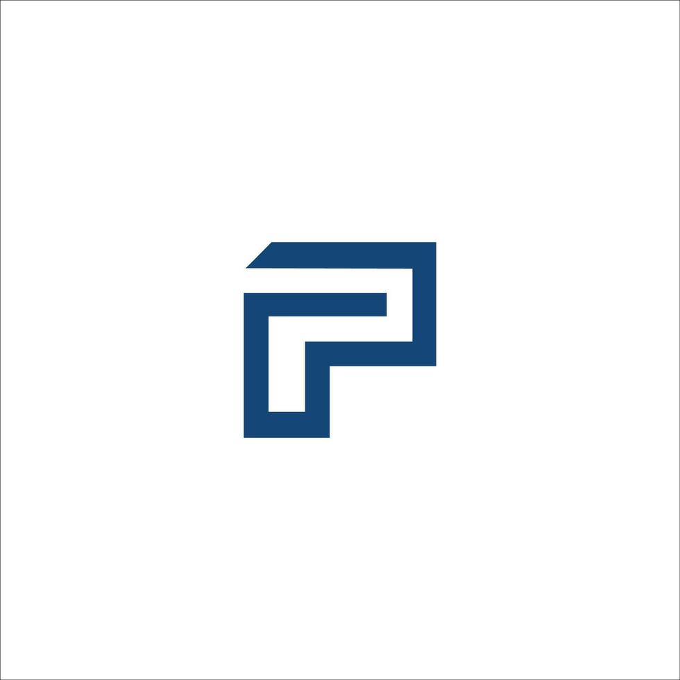 eerste brief fp logo of pf logo vector ontwerp Sjablonen