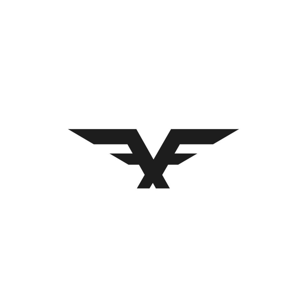 eerste brief ff logo of f logo vector ontwerp sjabloon
