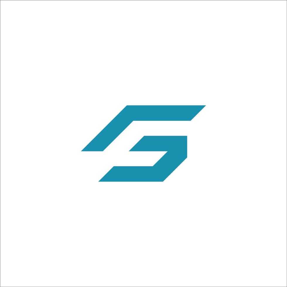 eerste brief fg logo of vriendin logo vector ontwerp sjabloon