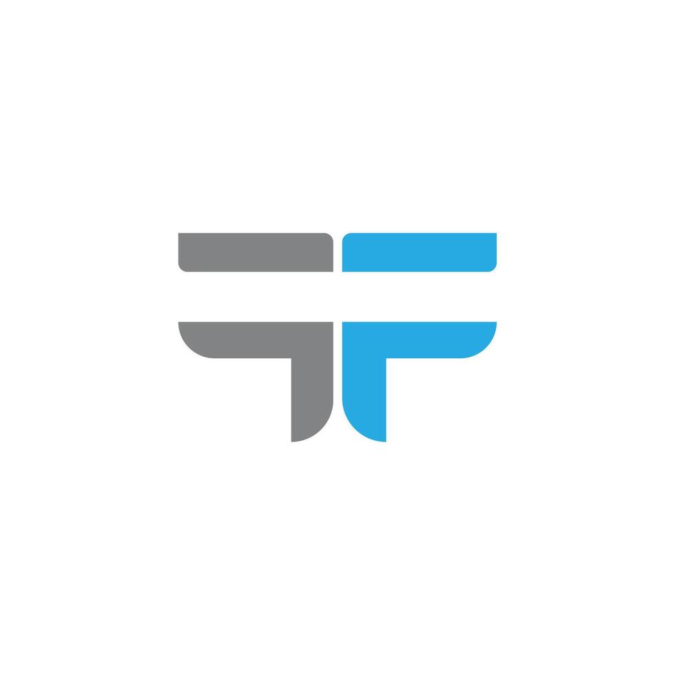 eerste brief ff logo of f logo vector ontwerp sjabloon