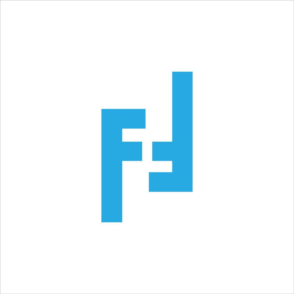 eerste brief ff logo of f logo vector ontwerp sjabloon