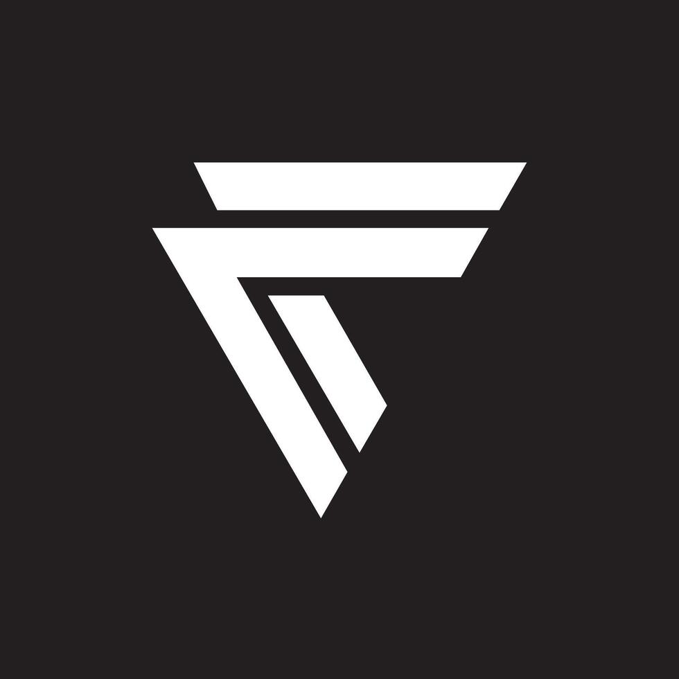 eerste brief ff logo of f logo vector ontwerp sjabloon