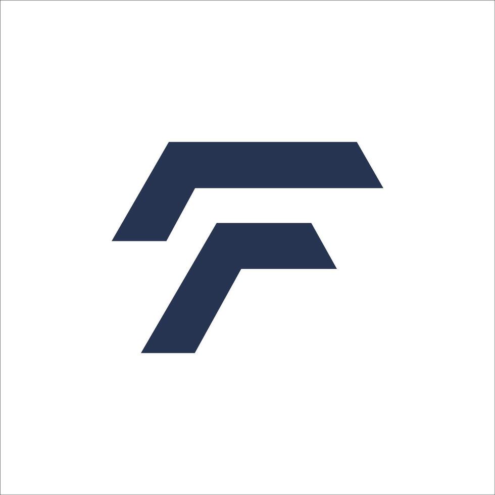 eerste brief ff logo of f logo vector ontwerp sjabloon