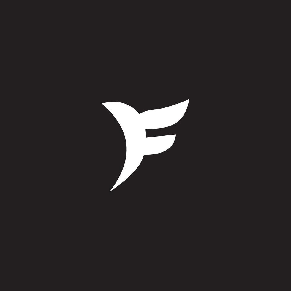 eerste brief ff logo of f logo vector ontwerp sjabloon