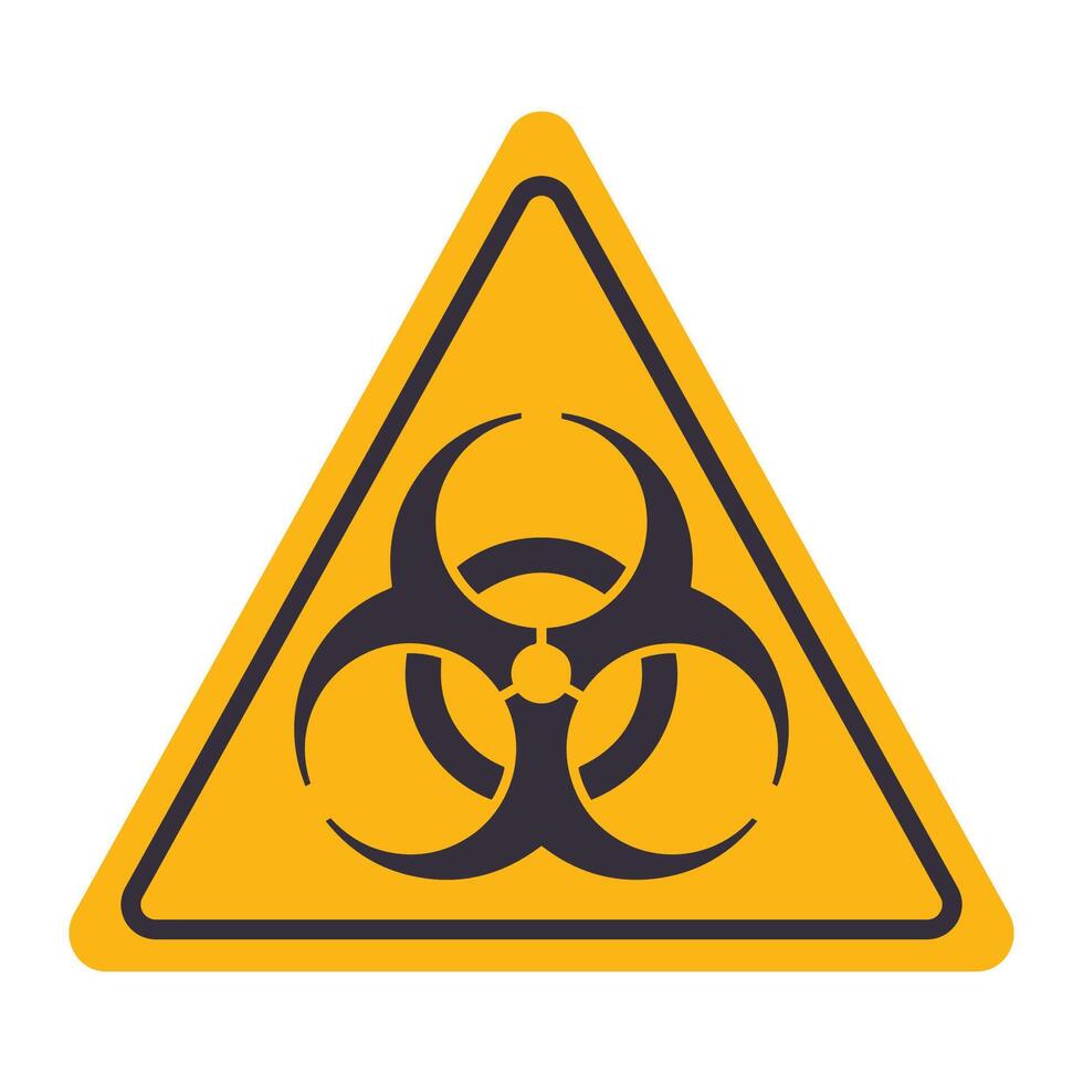 biohazard of gevaarlijk biologisch materialen voorzichtigheid grafisch icoon vector