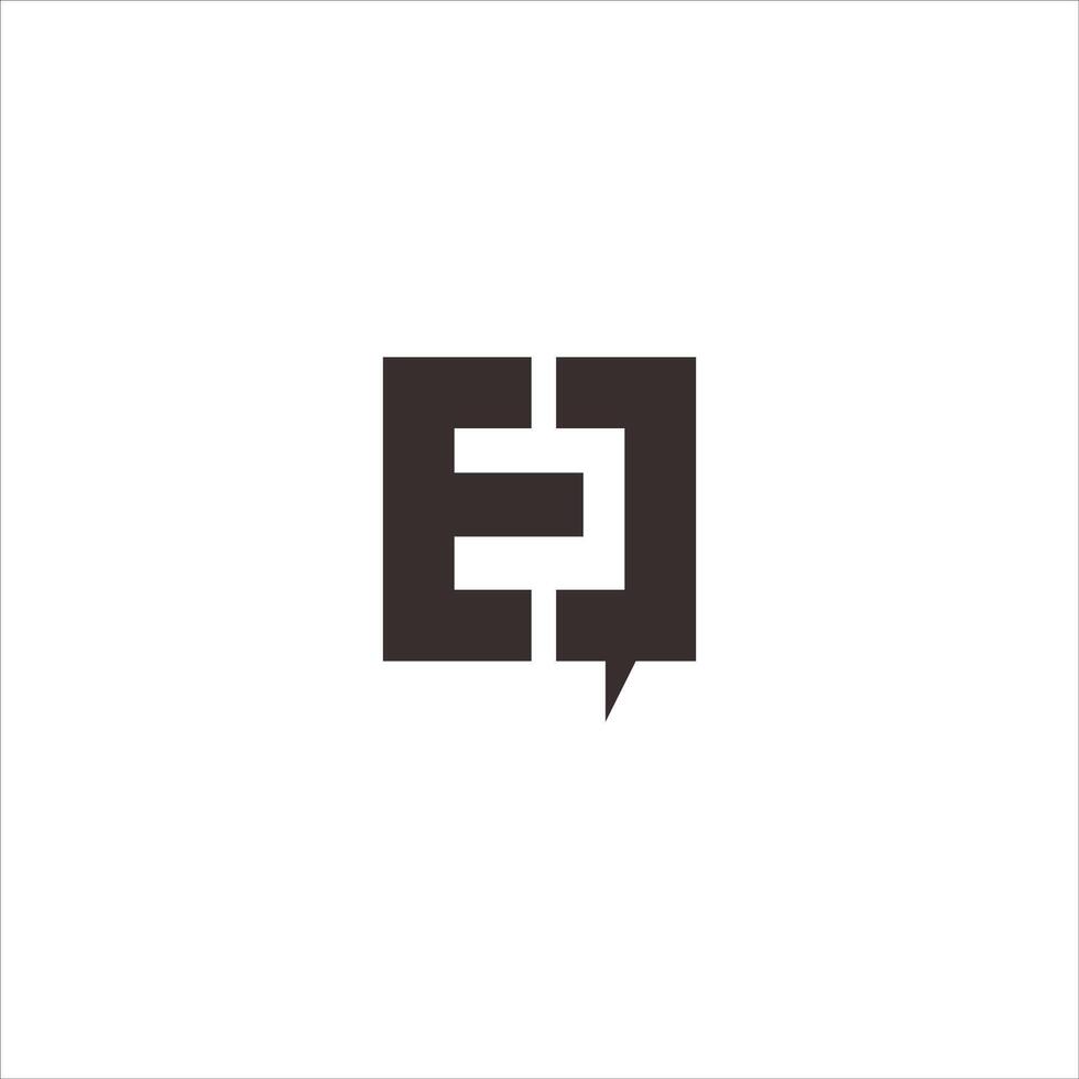 eerste brief eq of qe logo vector logo ontwerp