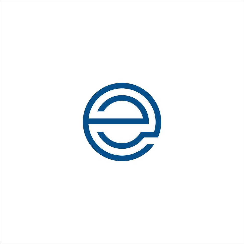 eerste brief eo of oe logo vector ontwerp sjabloon