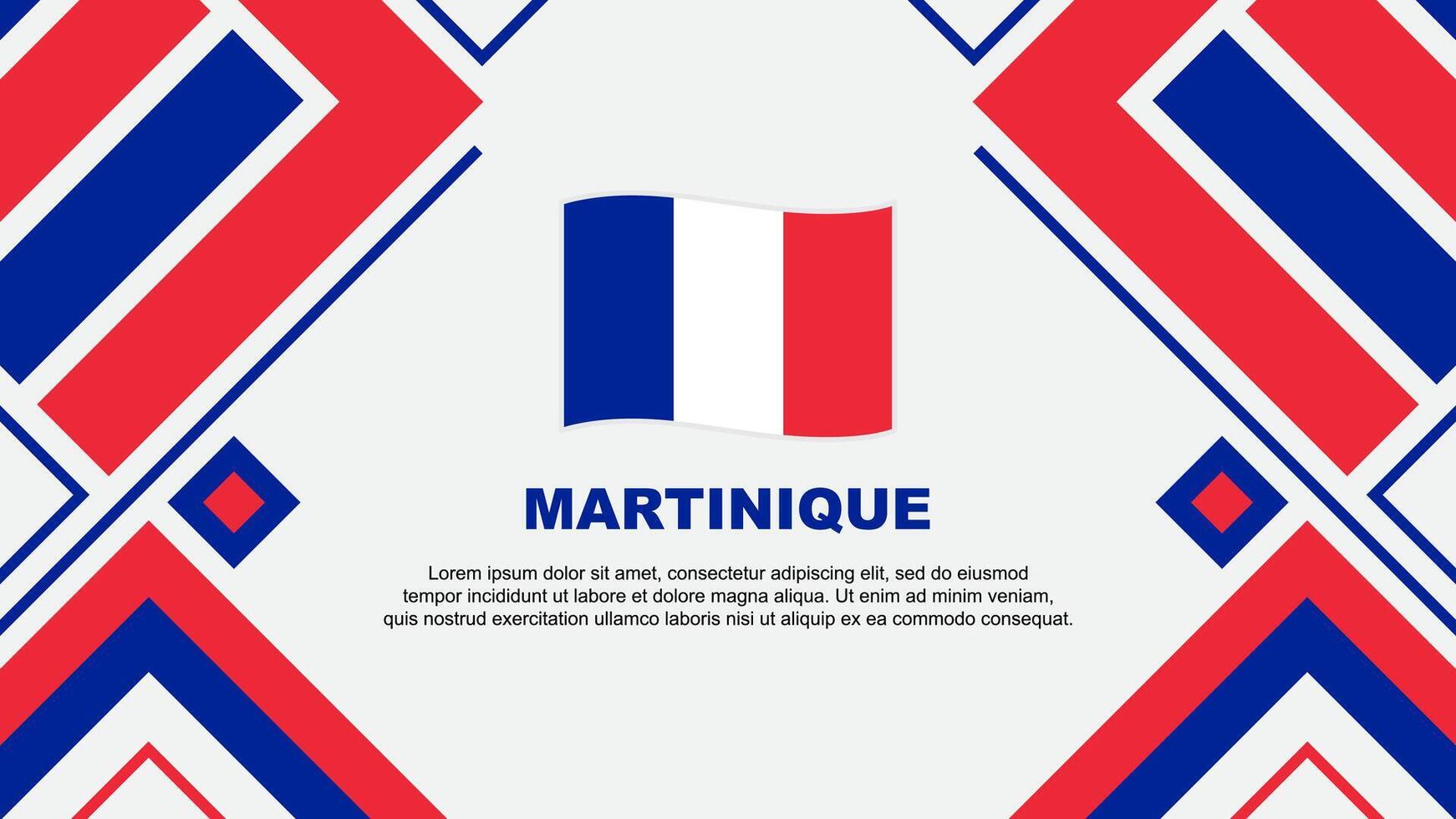 Martinique vlag abstract achtergrond ontwerp sjabloon. Martinique onafhankelijkheid dag banier behang vector illustratie. vlag