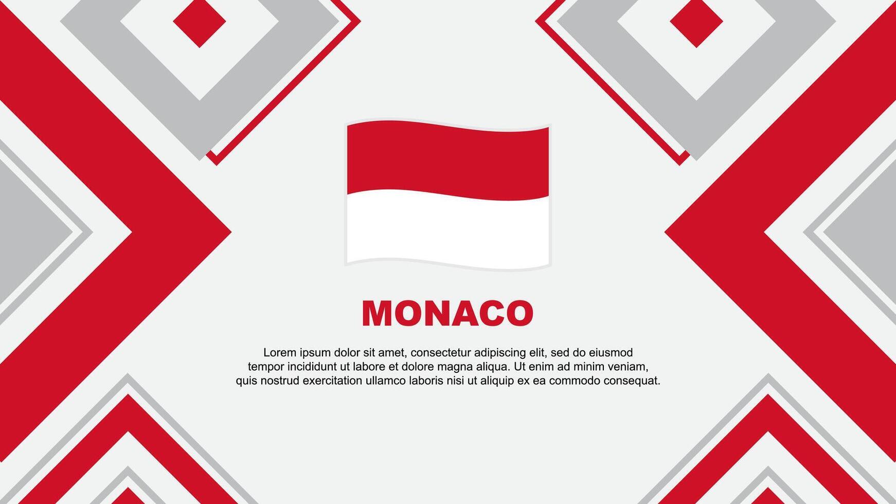 Monaco vlag abstract achtergrond ontwerp sjabloon. Monaco onafhankelijkheid dag banier behang vector illustratie. Monaco onafhankelijkheid dag