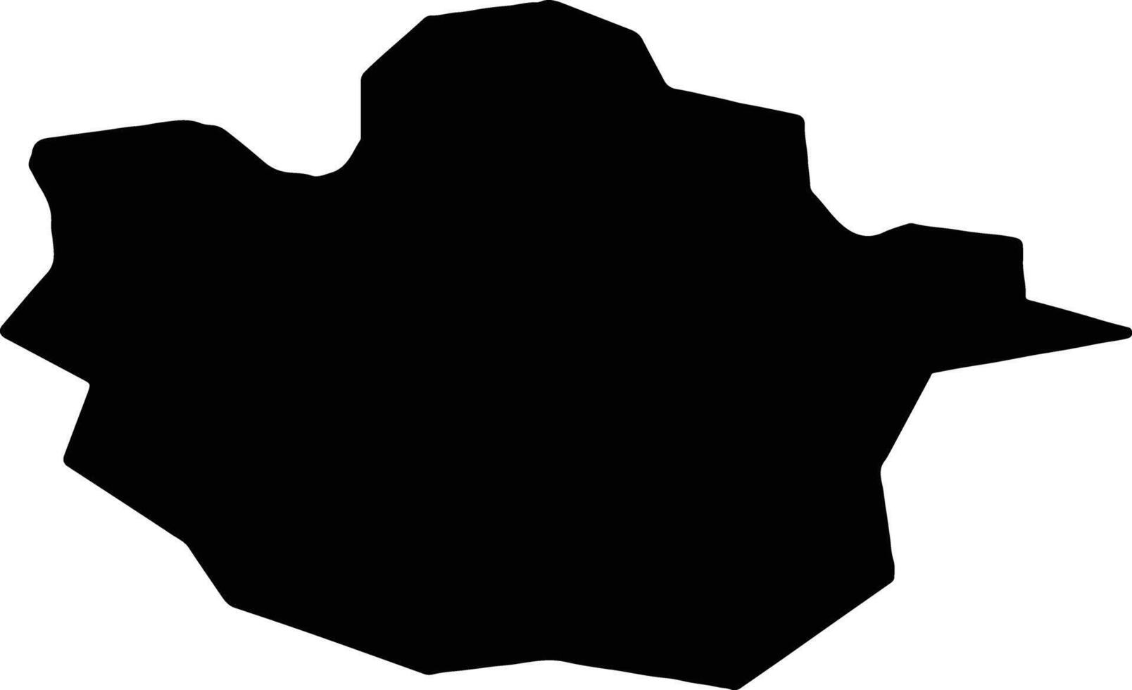 bedford Verenigde koninkrijk silhouet kaart vector