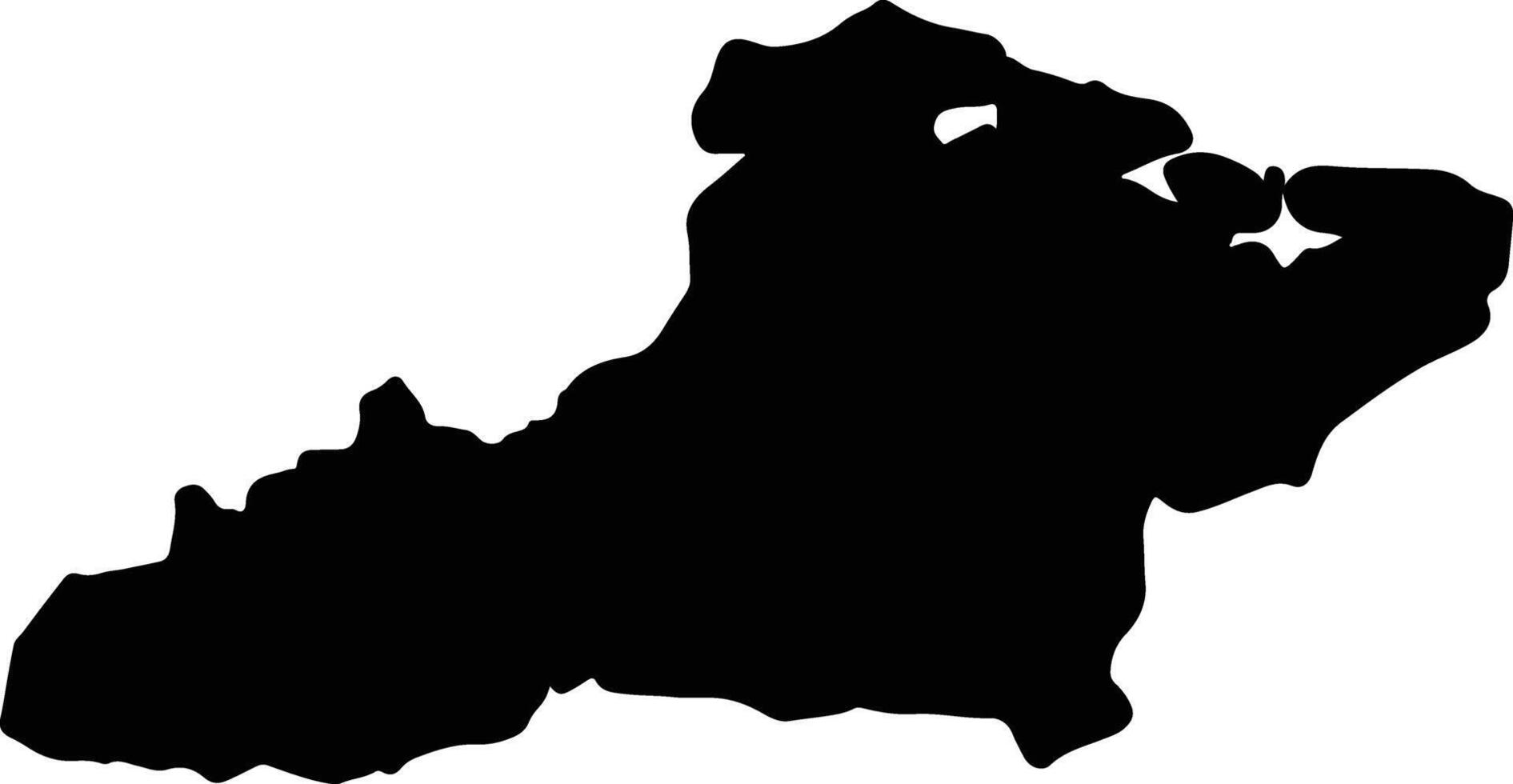 las tonijn Cuba silhouet kaart vector
