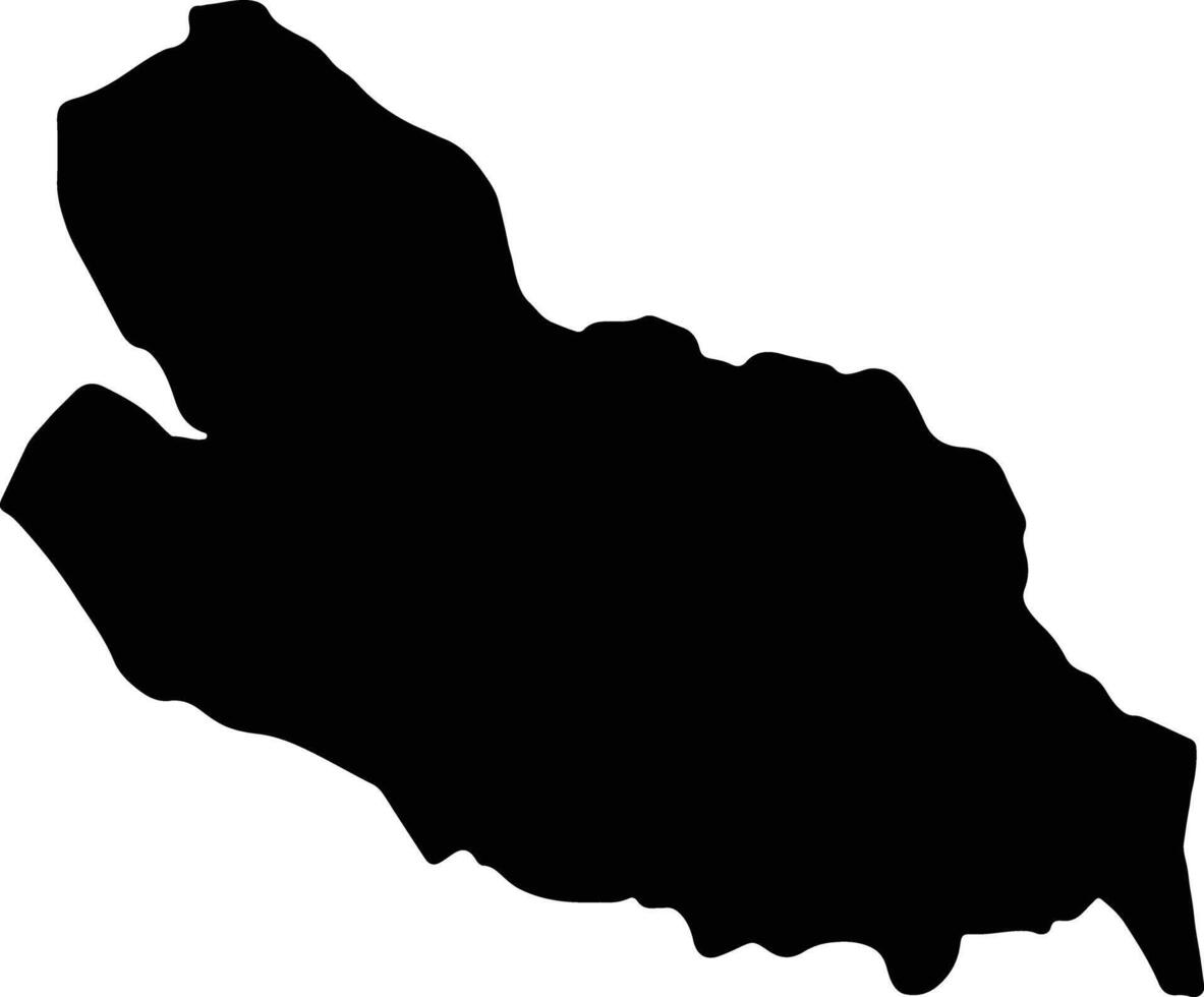 lobaye centraal Afrikaanse republiek silhouet kaart vector
