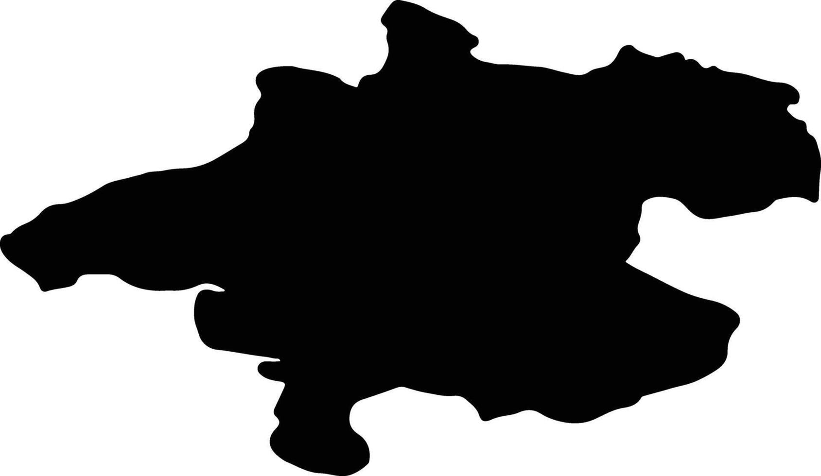 Oberosterreich Oostenrijk silhouet kaart vector