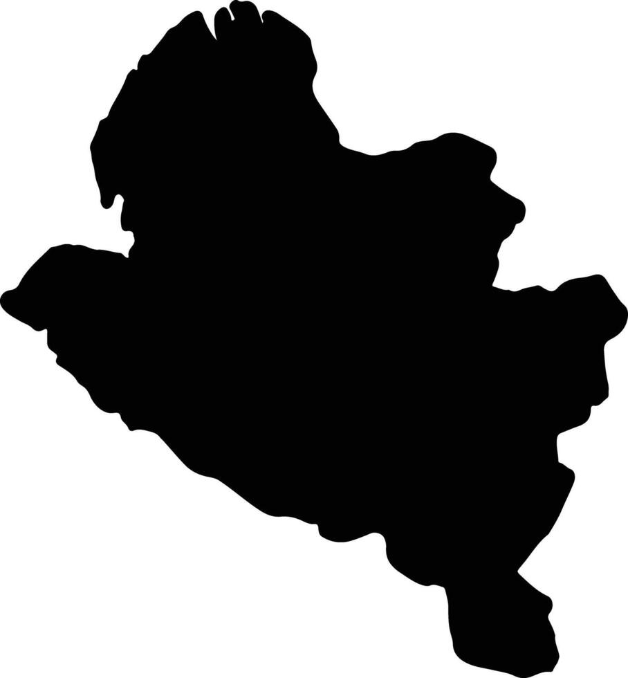 narino Colombia silhouet kaart vector