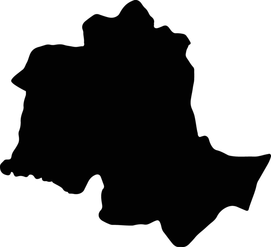 potaro-siparuni Guyana silhouet kaart vector