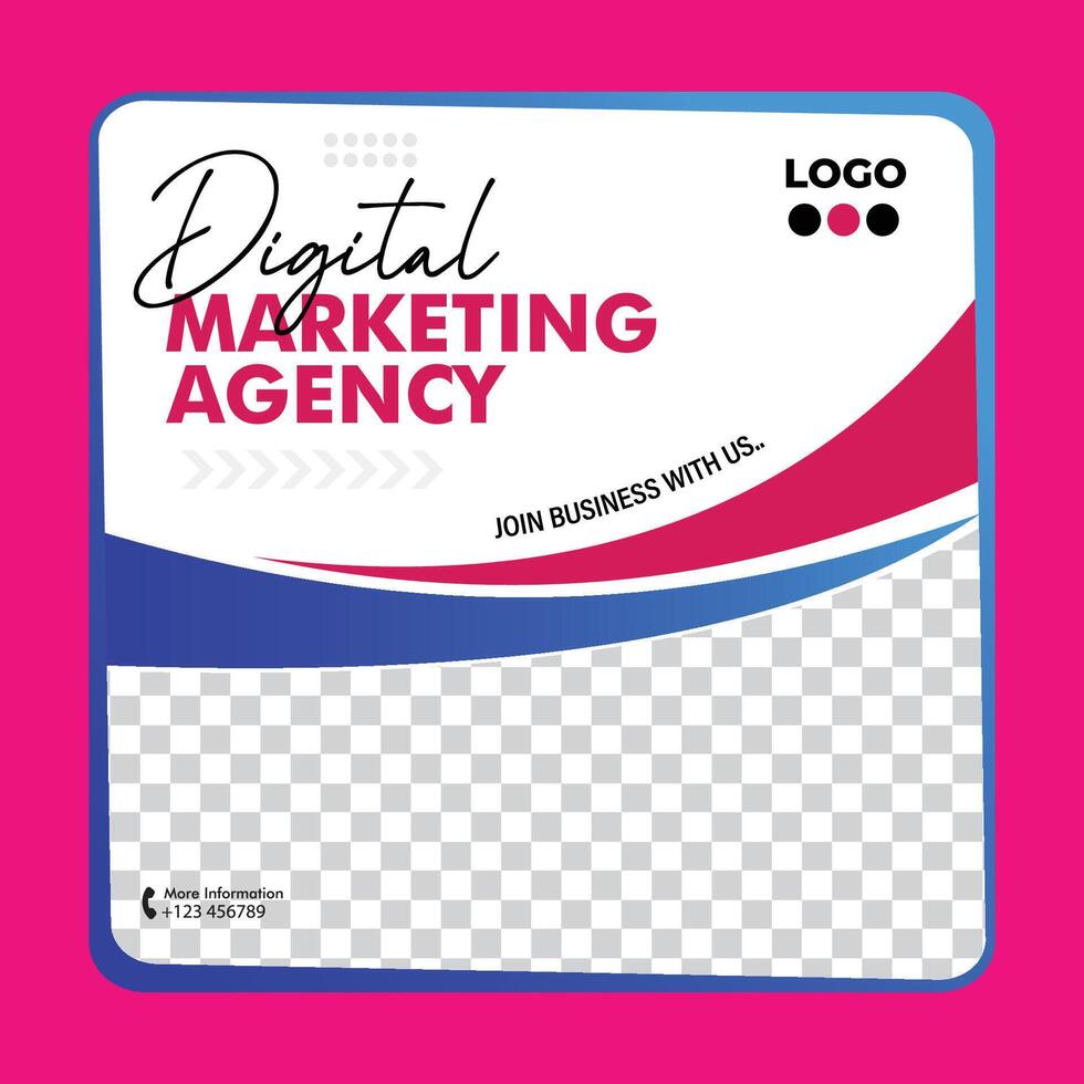 digitale marketingflyer vector