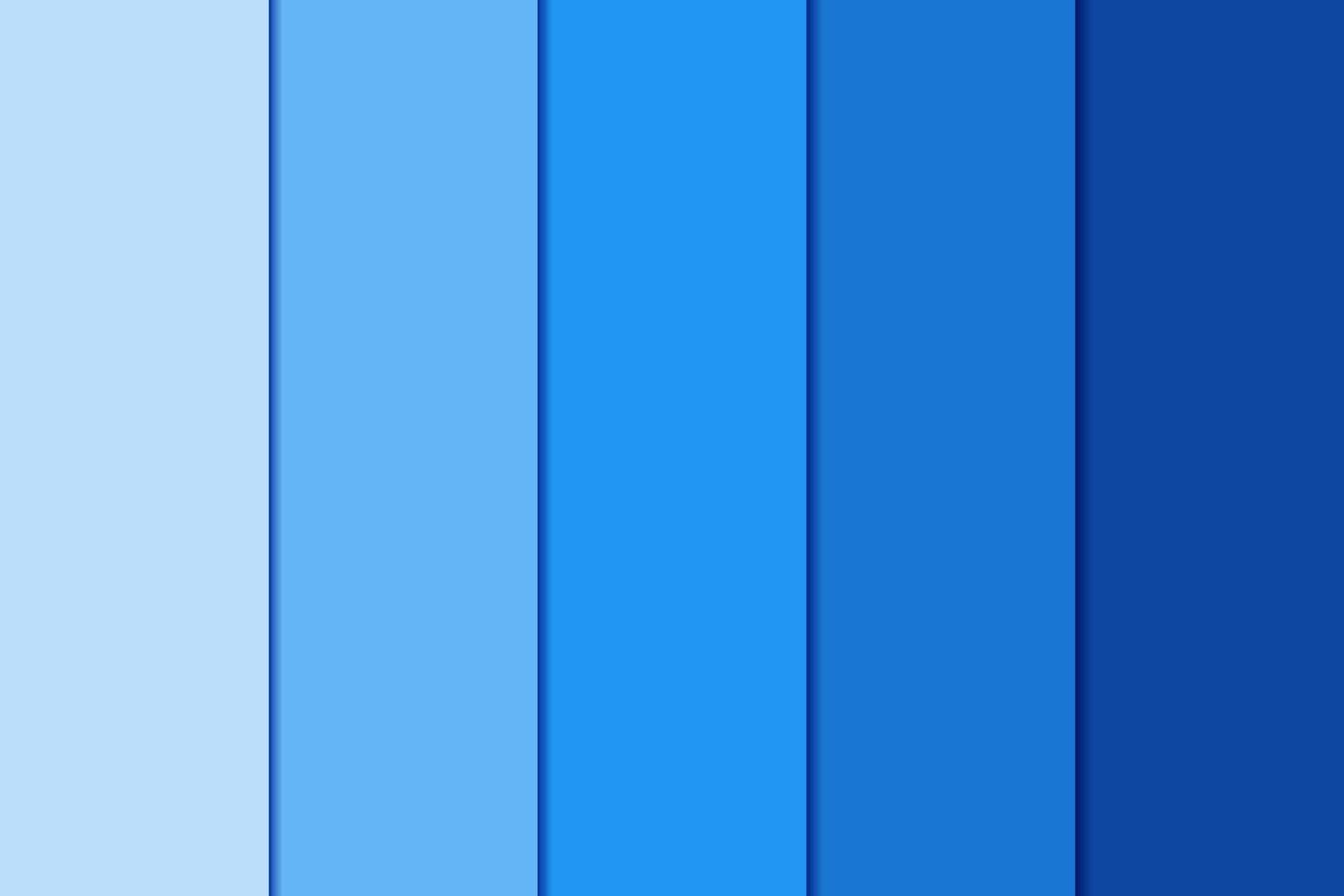 abstracte vectorachtergrond met vijf blauwe verticale stroken met verschillende tinten in materiële stijl vector