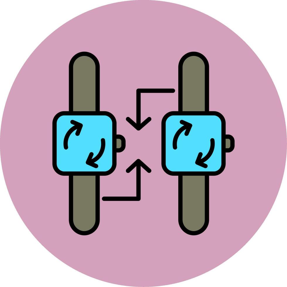 synchronisatie vector pictogram