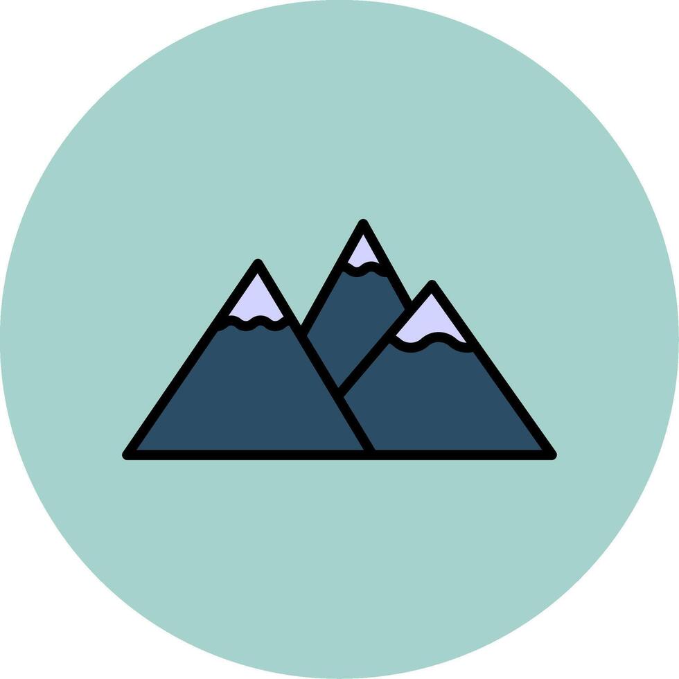 rotsachtig bergen vector icoon