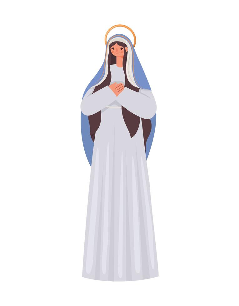 figuur van heilige maria vector