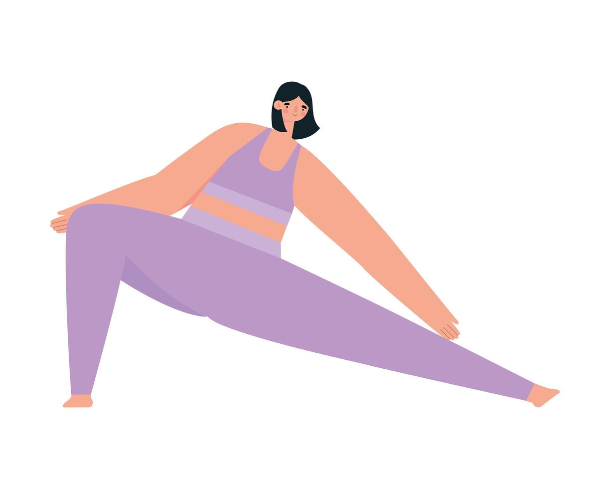 fitness meisje illustratie vector