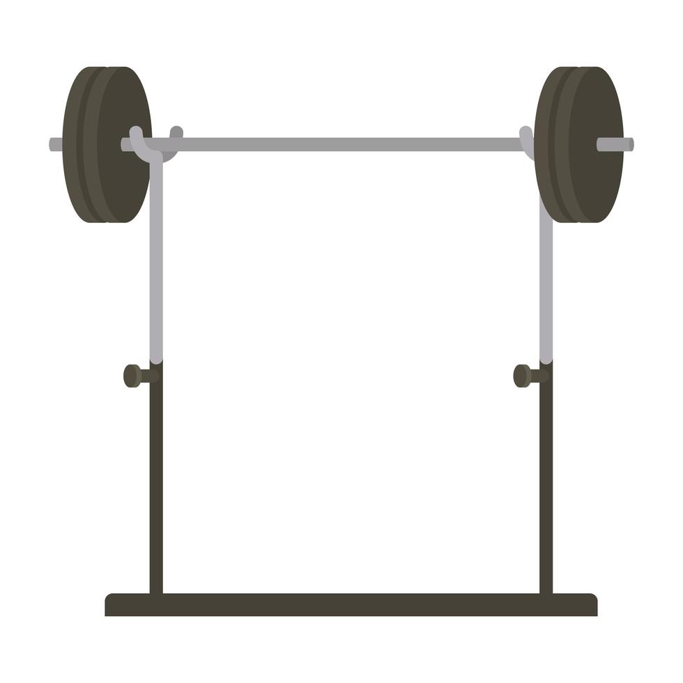 sportschool barbell vertegenwoordiging vector