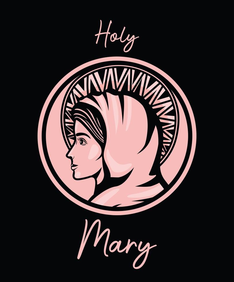 heilige maria vertegenwoordiging vector