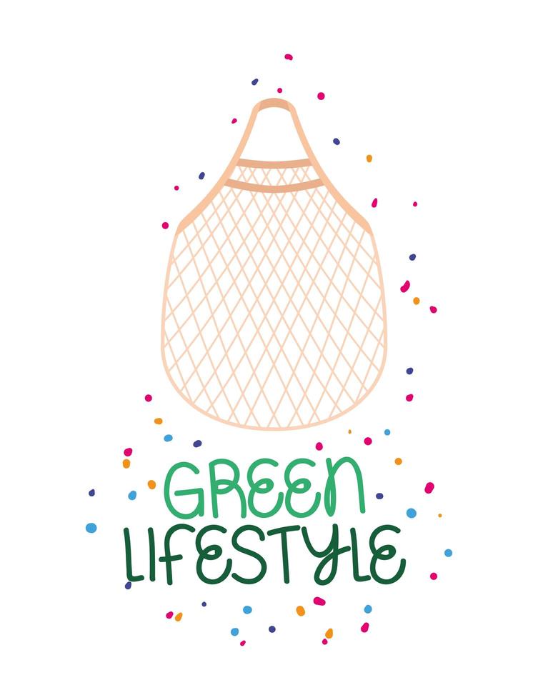 groen lifestyle-label vector