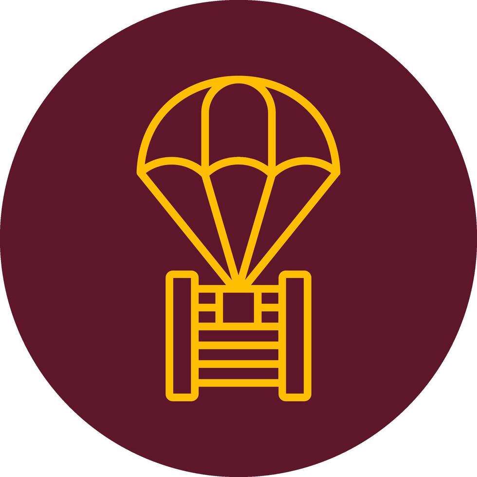 parachute vector pictogram