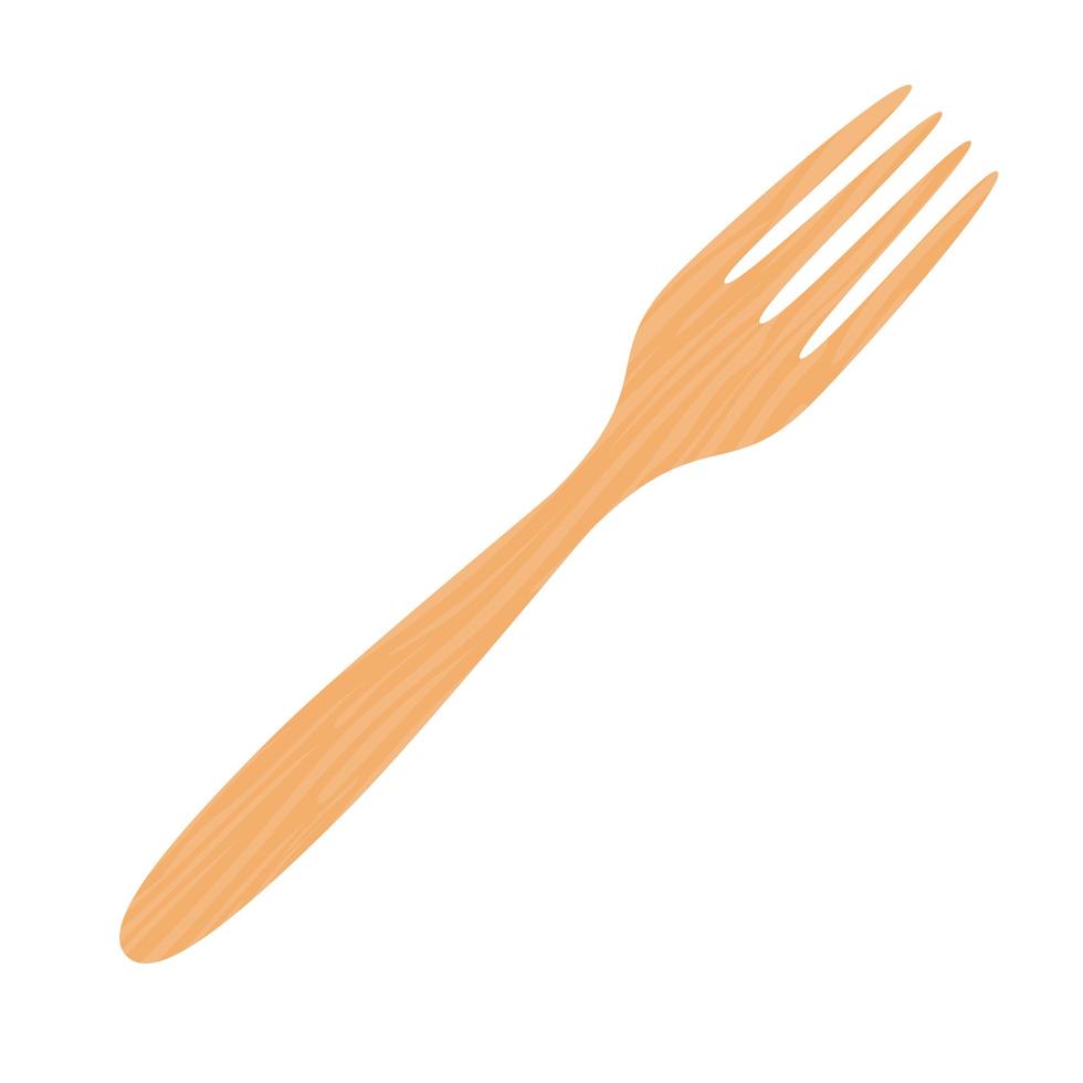 houten vork ontwerp vector