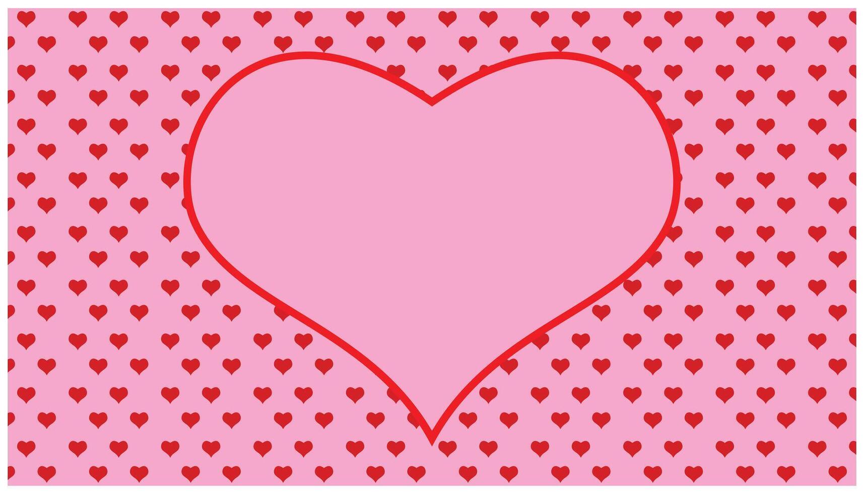 Valentijnsdag dag kaart met rood harten Aan een roze achtergrond. sjabloon voor presentatie. Hoes naar web ontwerp. sjabloon voor Valentijn ontwerp vector