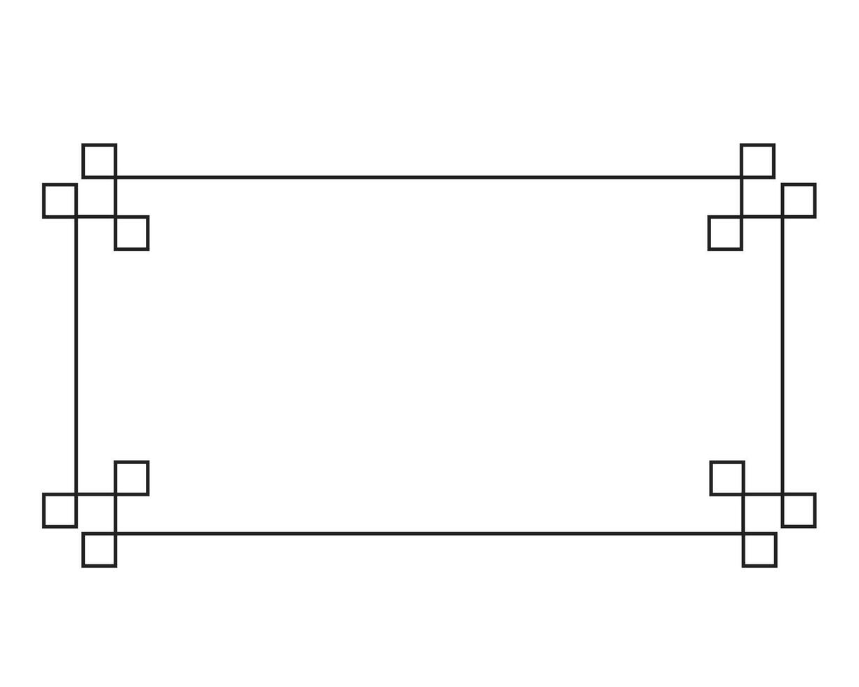 Aziatisch kaders met zwart schets voor element, reclame, post en sociaal media vector