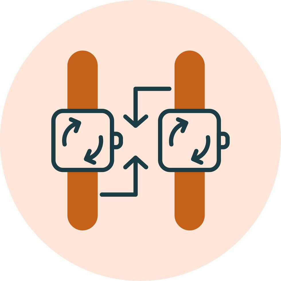 synchronisatie vector pictogram