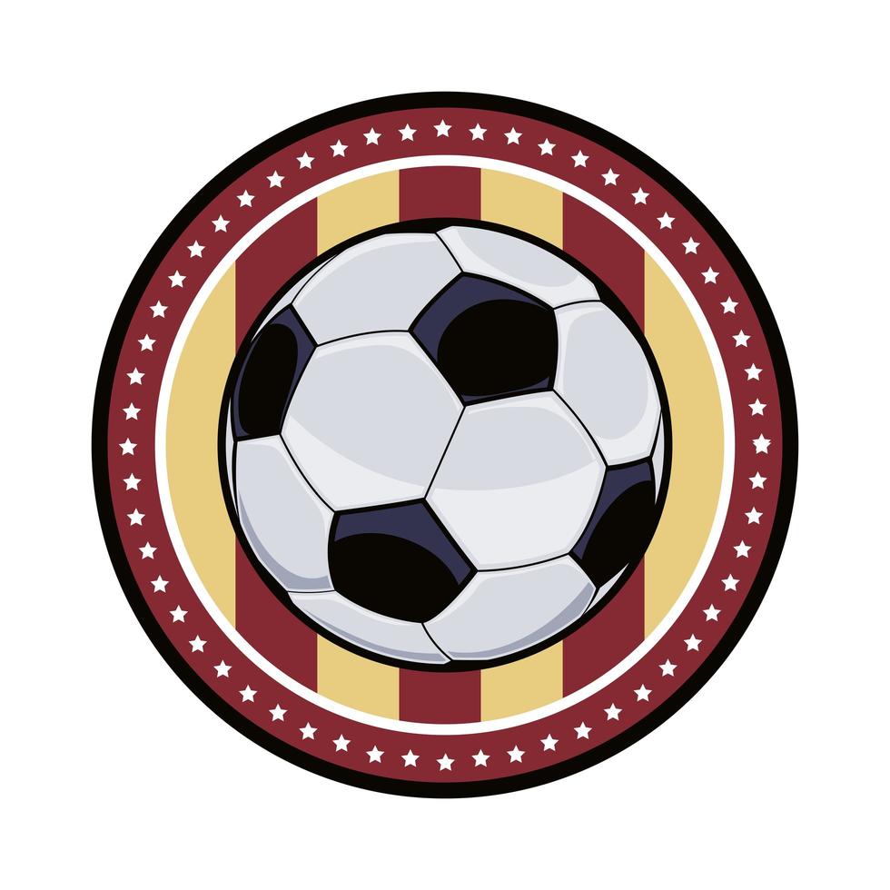 voetbal embleem met vector