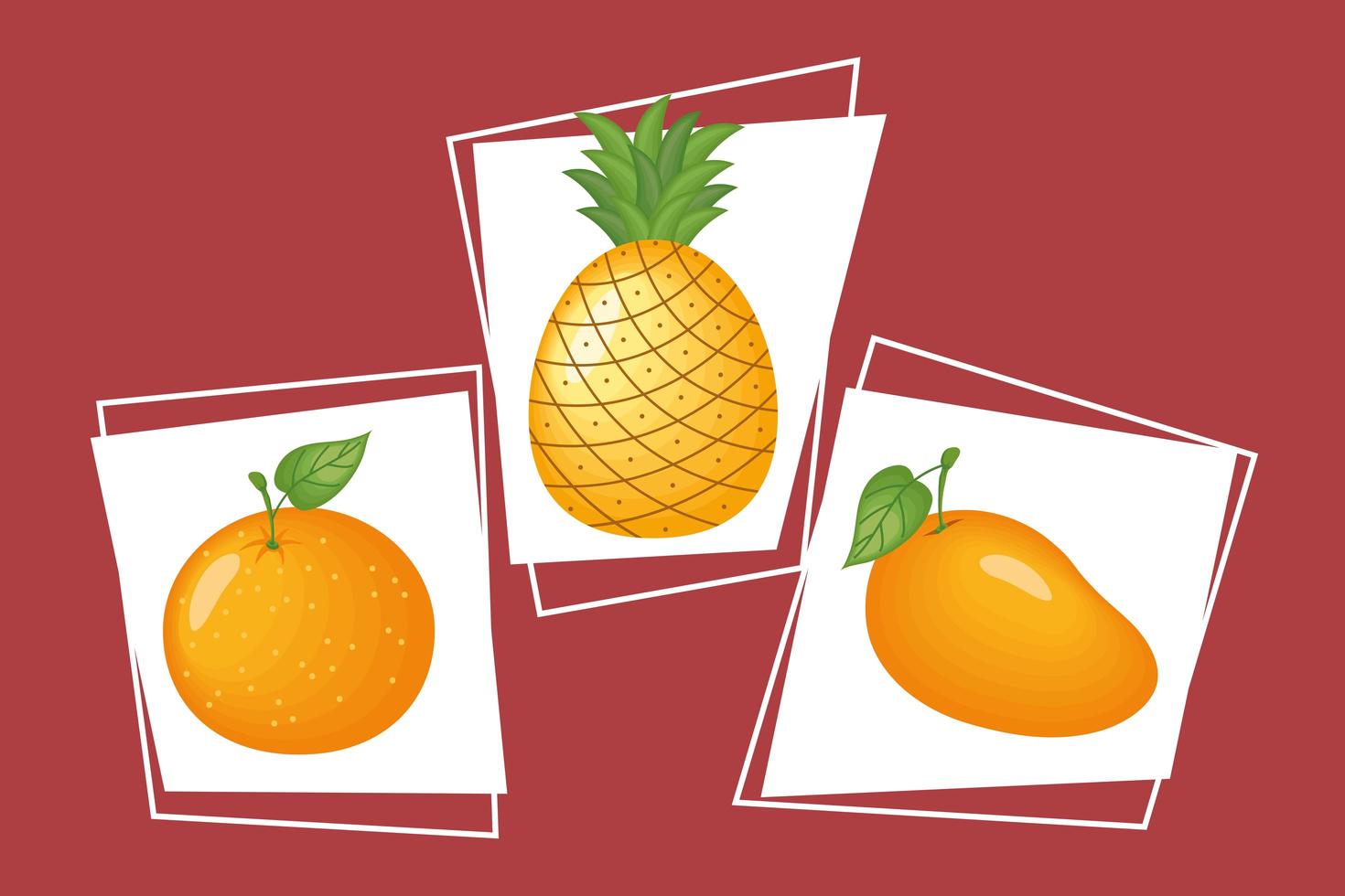 fruit pictogramserie vector