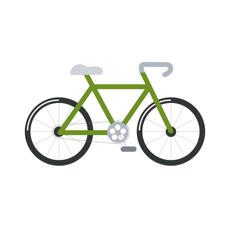groen fietsvoertuig vector