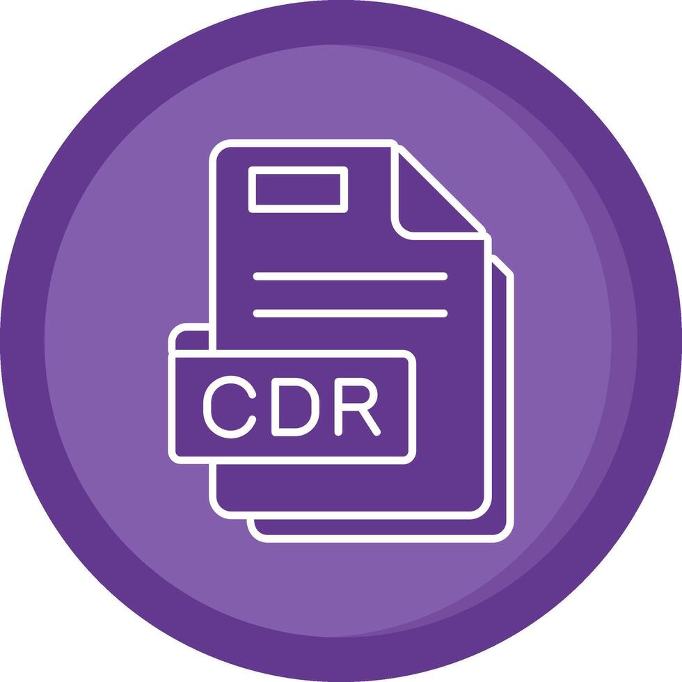 cdr solide Purper cirkel icoon vector