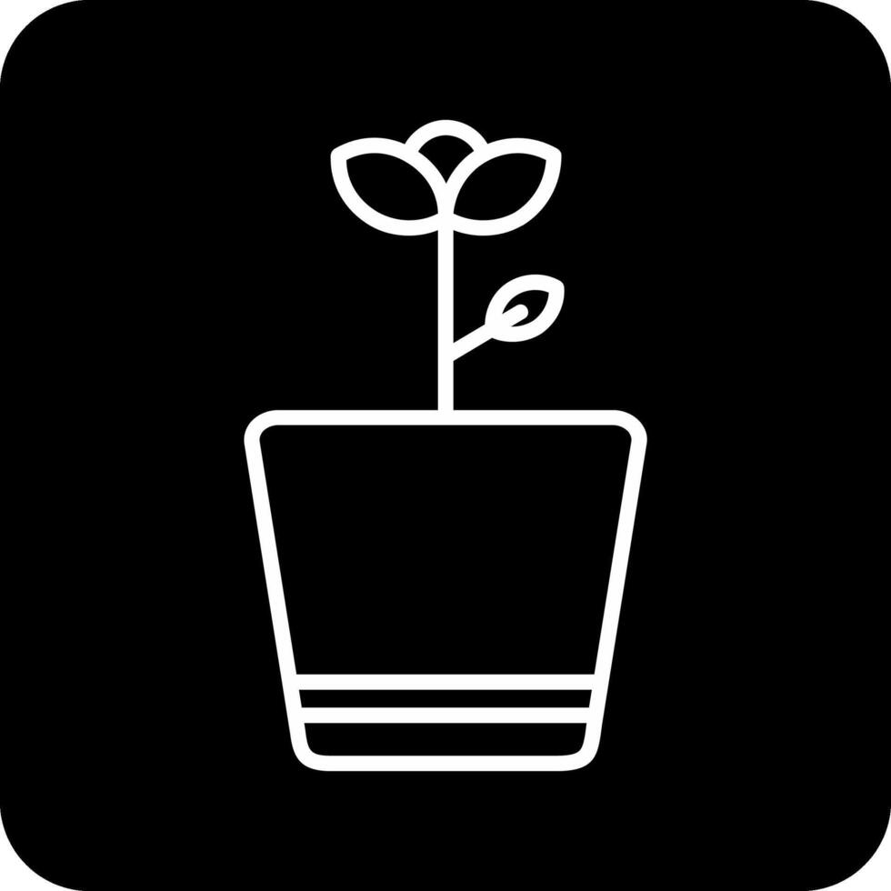 bloem pot vector icoon